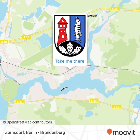 Zernsdorf map