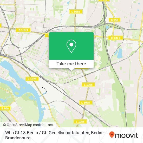 Whh Gt 18 Berlin / Gb Gesellschaftsbauten map