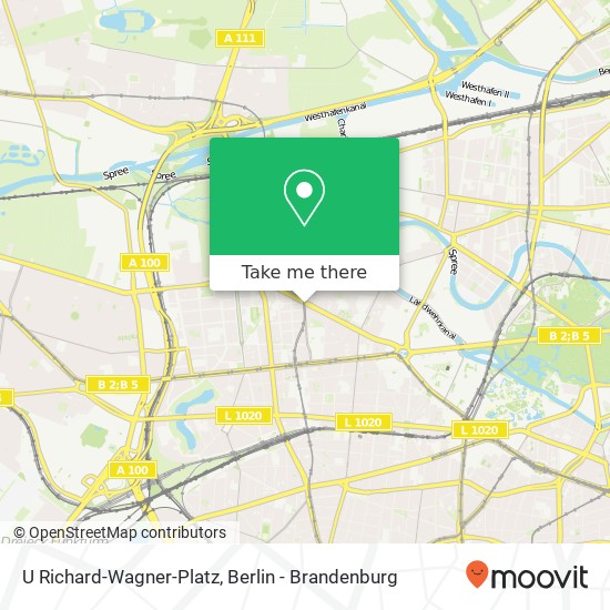 Карта U Richard-Wagner-Platz