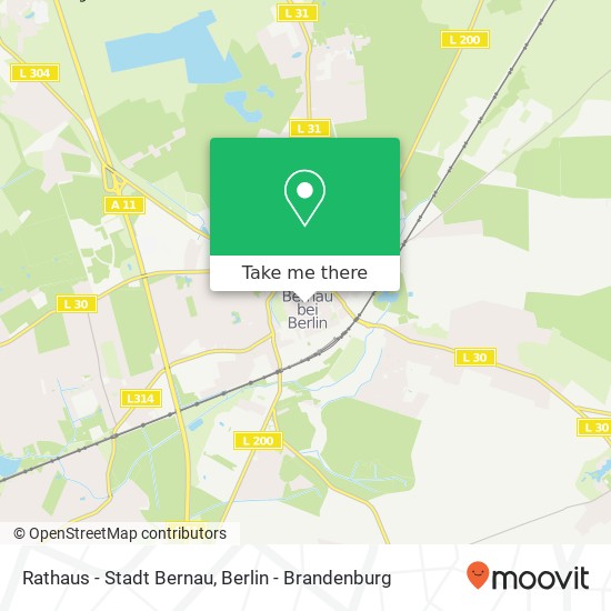 Rathaus - Stadt Bernau map