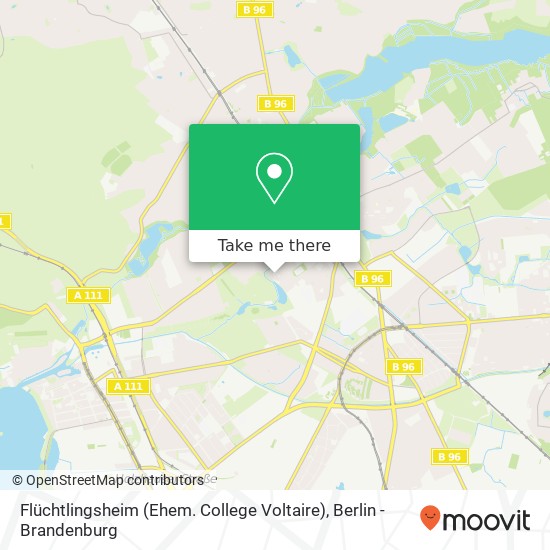 Карта Flüchtlingsheim (Ehem. College Voltaire)