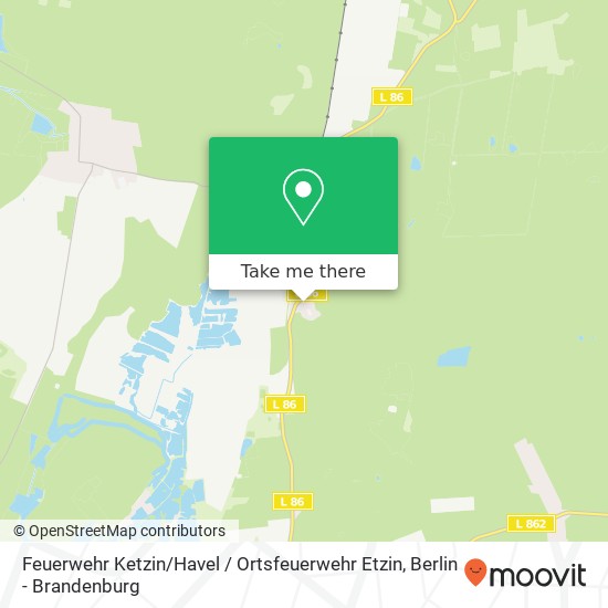 Карта Feuerwehr Ketzin / Havel / Ortsfeuerwehr Etzin