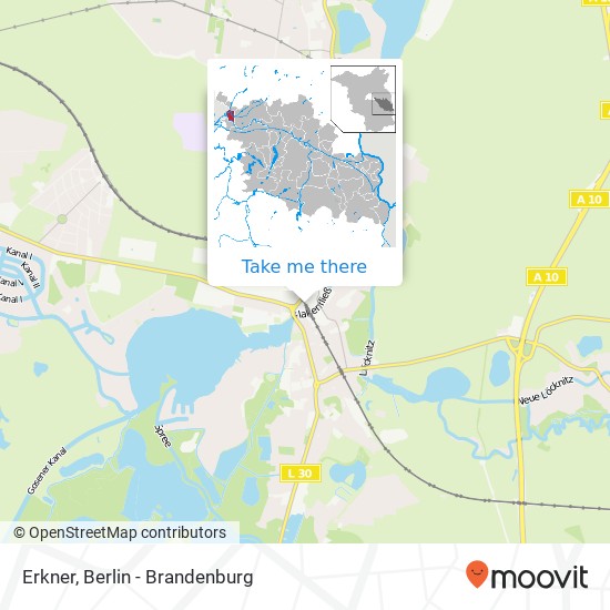 Erkner map