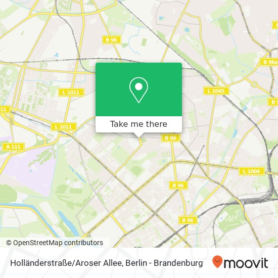 Карта Holländerstraße/Aroser Allee
