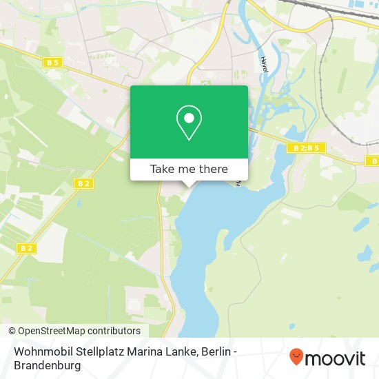 Wohnmobil Stellplatz Marina Lanke map