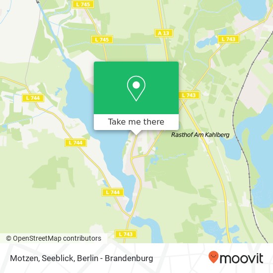 Motzen, Seeblick map