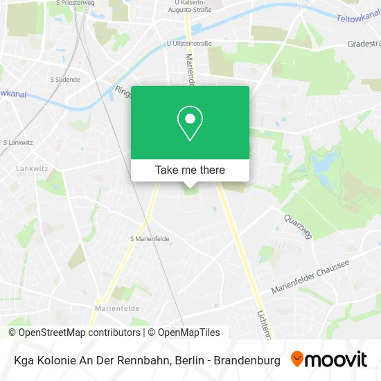 Карта Kga Kolonie An Der Rennbahn