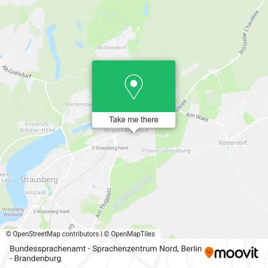 Карта Bundessprachenamt - Sprachenzentrum Nord