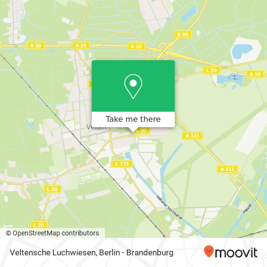 Veltensche Luchwiesen map