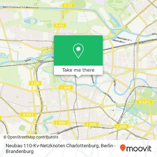 Neubau 110-Kv-Netzknoten Charlottenburg map