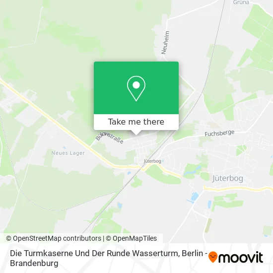 Карта Die Turmkaserne Und Der Runde Wasserturm