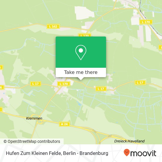 Hufen Zum Kleinen Felde map