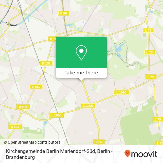 Kirchengemeinde Berlin Mariendorf-Süd map