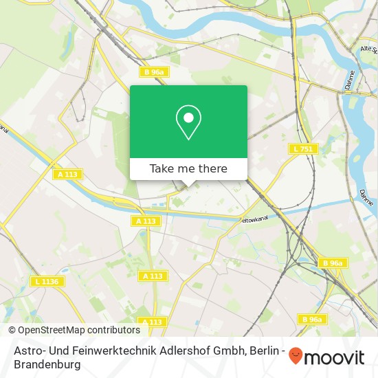 Astro- Und Feinwerktechnik Adlershof Gmbh map