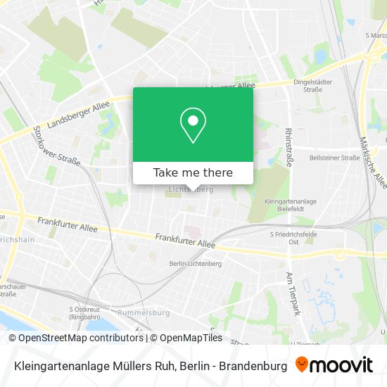 Kleingartenanlage Müllers Ruh map