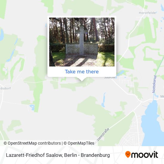 Lazarett-Friedhof Saalow map