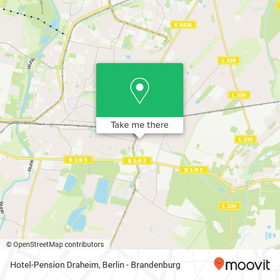 Hotel-Pension Draheim map