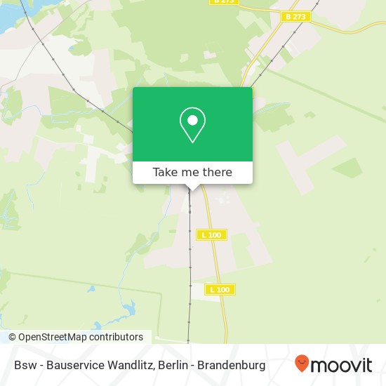 Bsw - Bauservice Wandlitz map