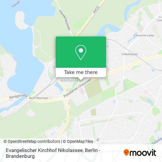Evangelischer Kirchhof Nikolassee map