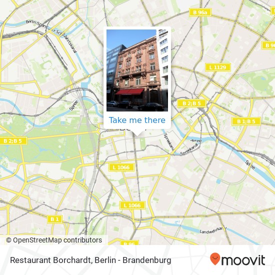 Restaurant Borchardt map