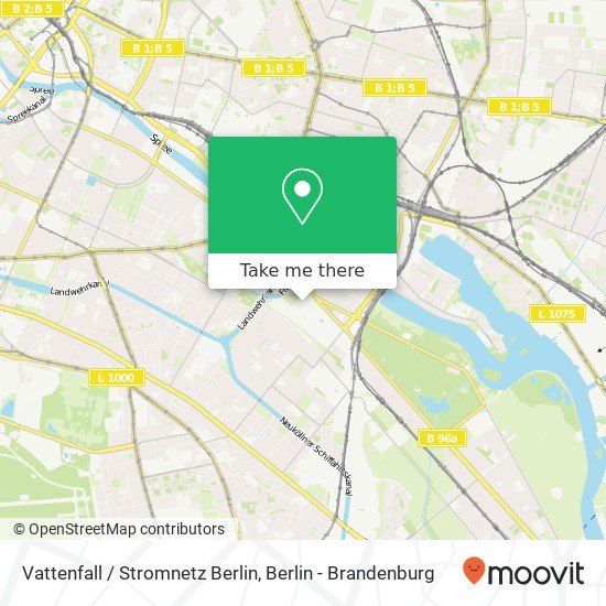 Vattenfall / Stromnetz Berlin map