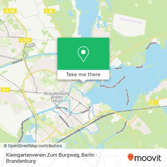 Карта Kleingartenverein Zum Burgweg