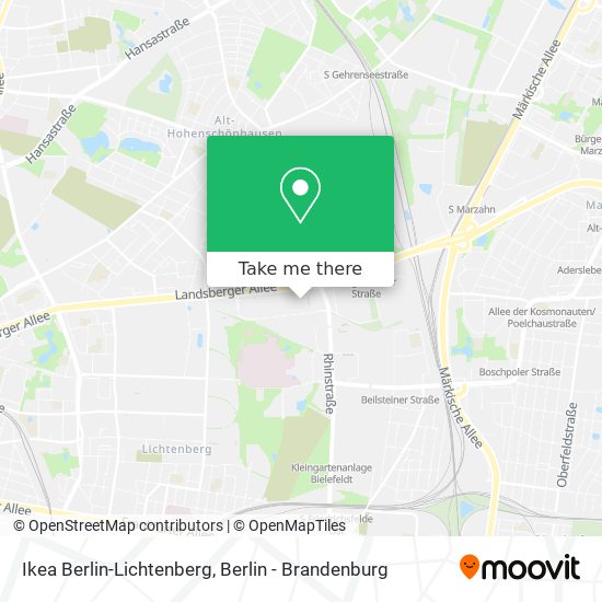 Карта Ikea Berlin-Lichtenberg