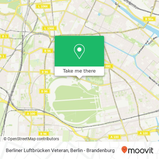 Карта Berliner Luftbrücken Veteran