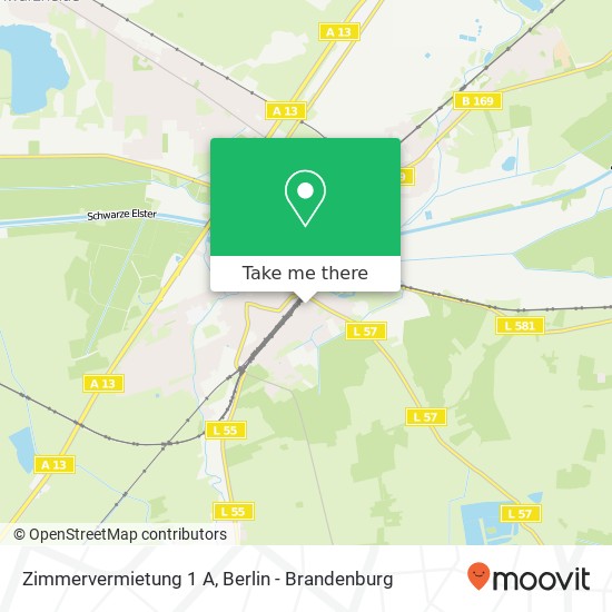 Zimmervermietung 1 A map