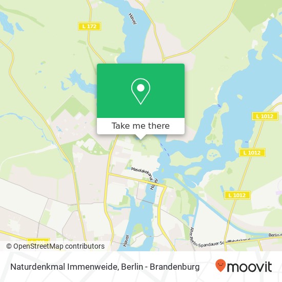 Naturdenkmal Immenweide map