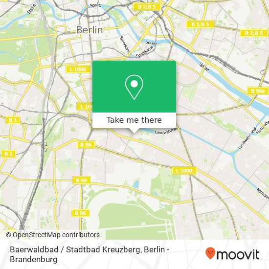 Карта Baerwaldbad / Stadtbad Kreuzberg