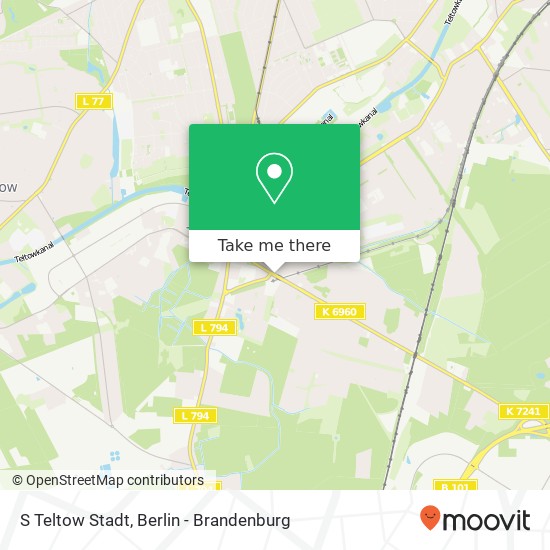 S Teltow Stadt map