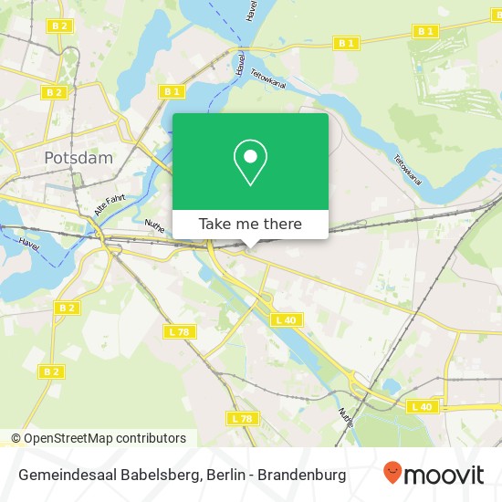 Карта Gemeindesaal Babelsberg