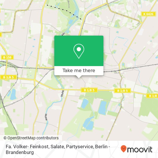 Карта Fa. Volker- Feinkost, Salate, Partyservice