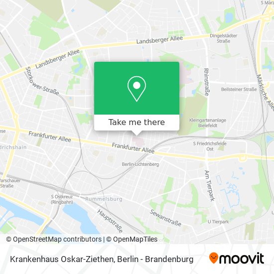 Krankenhaus Oskar-Ziethen map