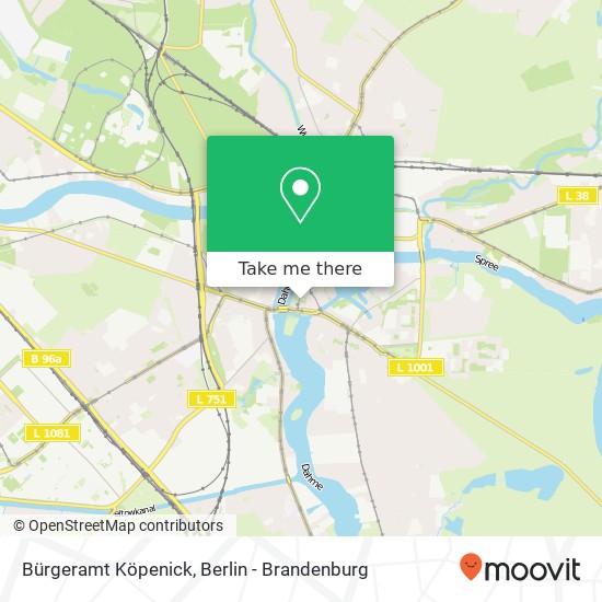 Bürgeramt Köpenick map