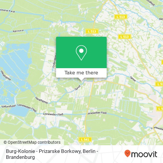 Burg-Kolonie - Prizarske Borkowy map