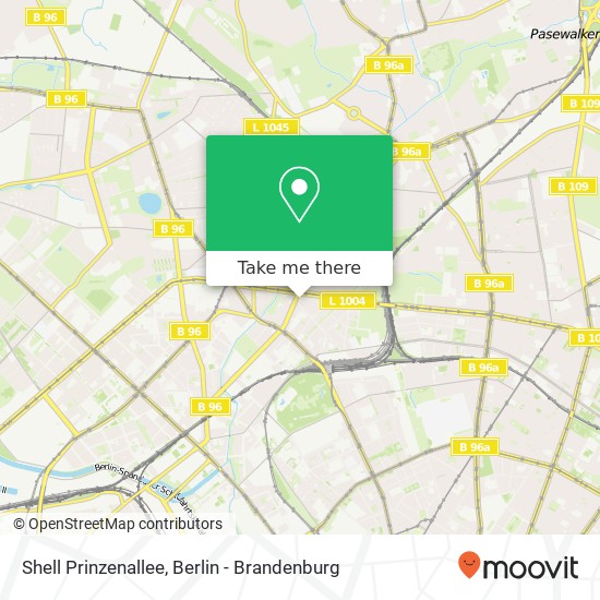 Shell Prinzenallee map