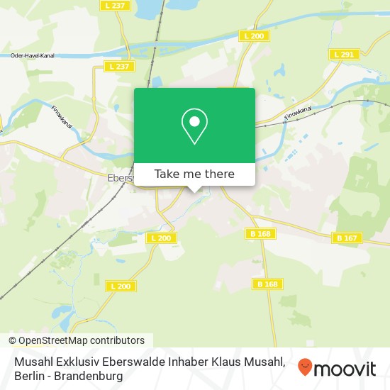 Musahl Exklusiv Eberswalde Inhaber Klaus Musahl map