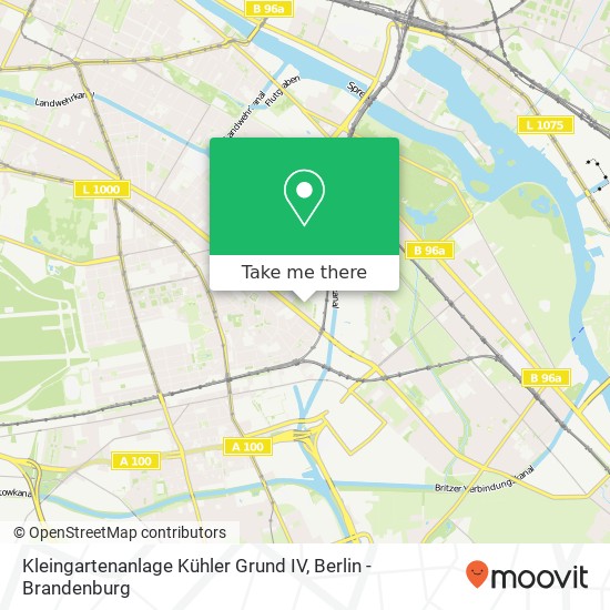 Kleingartenanlage Kühler Grund IV map
