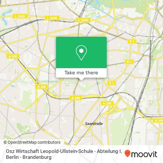 Osz Wirtschaft Leopold-Ullstein-Schule - Abteilung I map