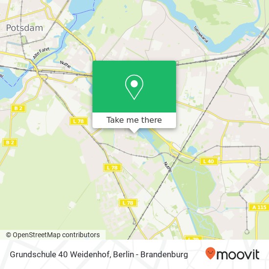 Grundschule 40 Weidenhof map