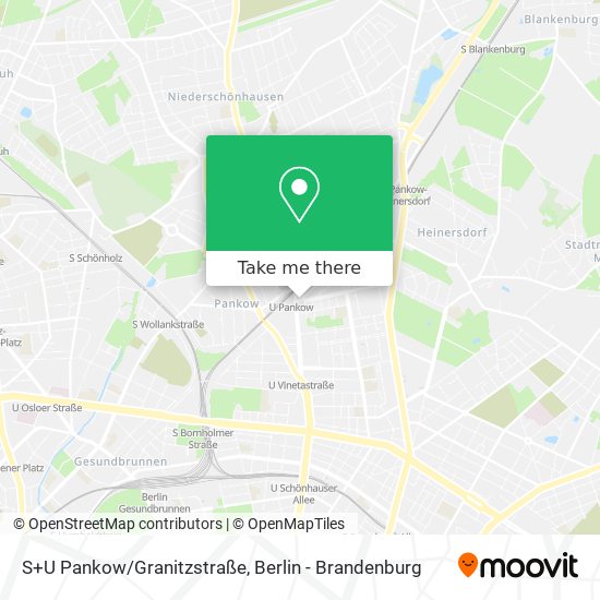 Карта S+U Pankow/Granitzstraße