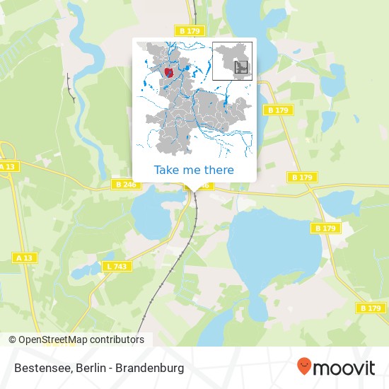 Bestensee map