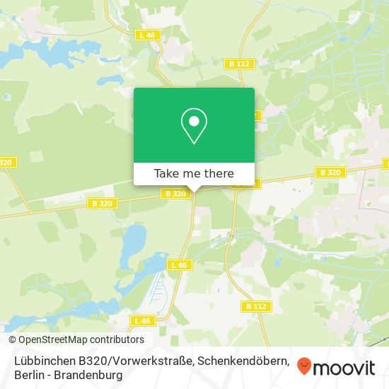 Lübbinchen B320 / Vorwerkstraße, Schenkendöbern map