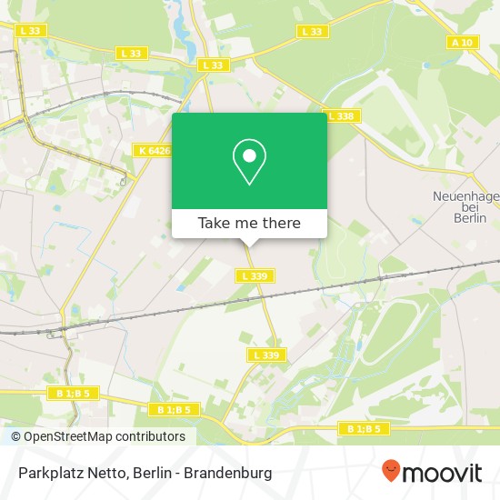 Parkplatz Netto map