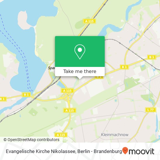 Evangelische Kirche Nikolassee map