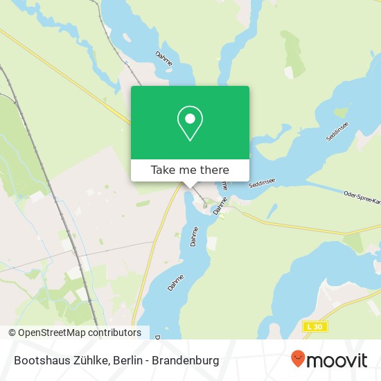 Bootshaus Zühlke map