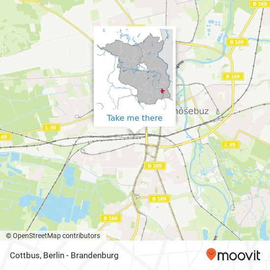 Cottbus map