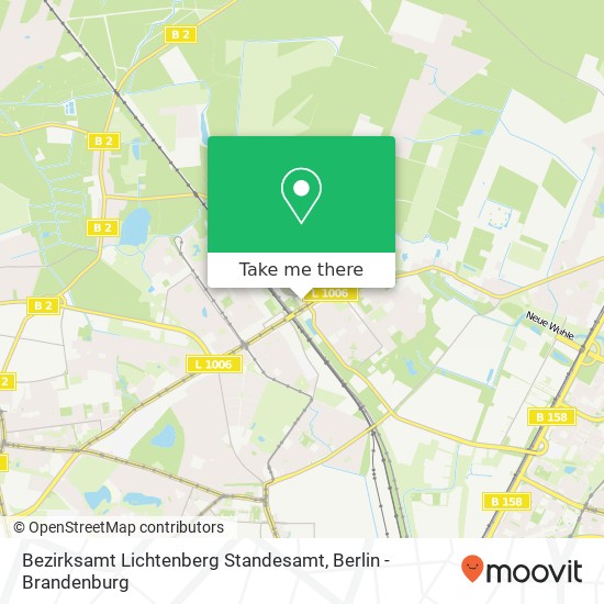 Bezirksamt Lichtenberg Standesamt map